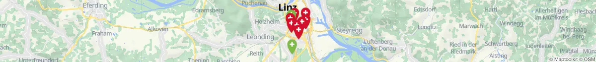 Map view for Pharmacies emergency services nearby Bulgariplatz (Linz  (Stadt), Oberösterreich)